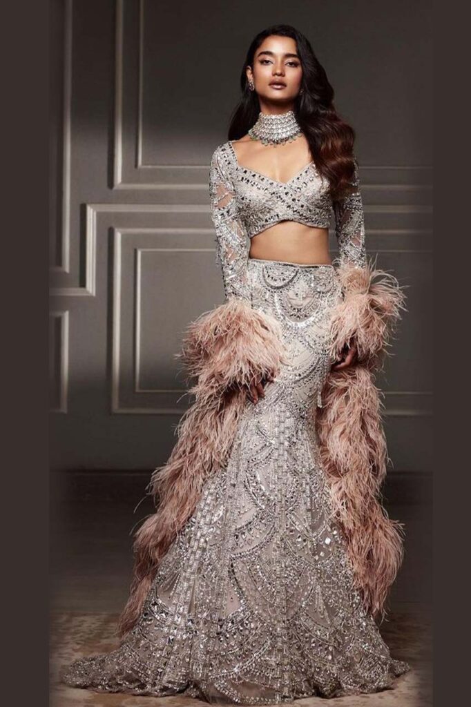 Fishtail lehenga for cocktail